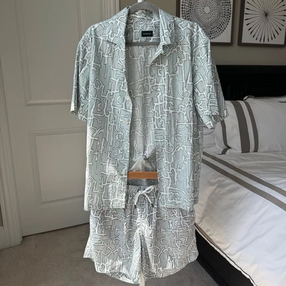 Ermenegildo Zegna [Set] Print Shirt + Swim Shorts